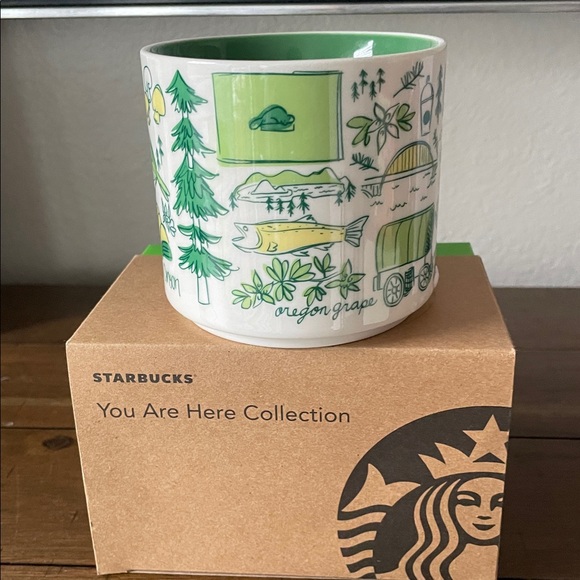 Starbucks Oregon Green Illustrated Mug - Picture 3 of 4